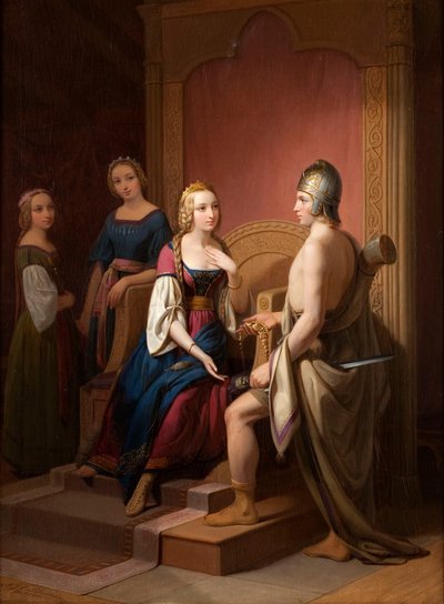 Heimdall Returns Brisingamen to Freyja by Nils Blommer